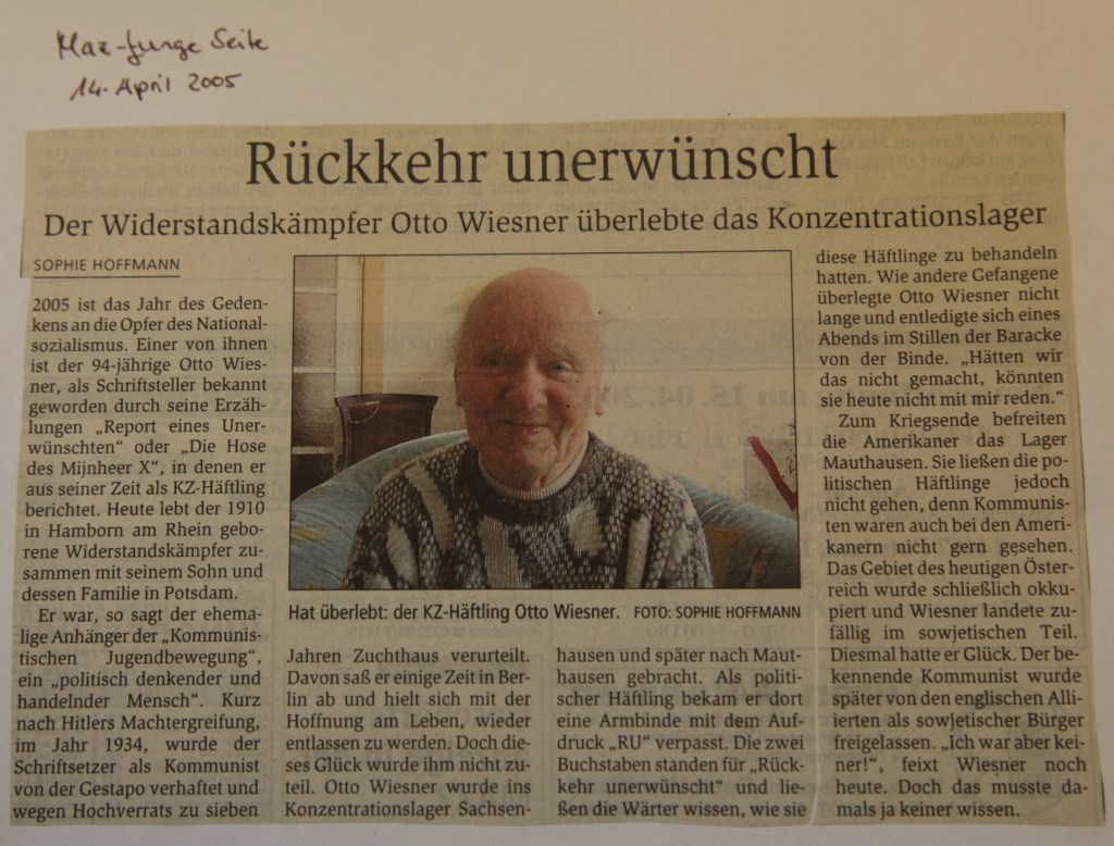 Rückkehr unerwünscht